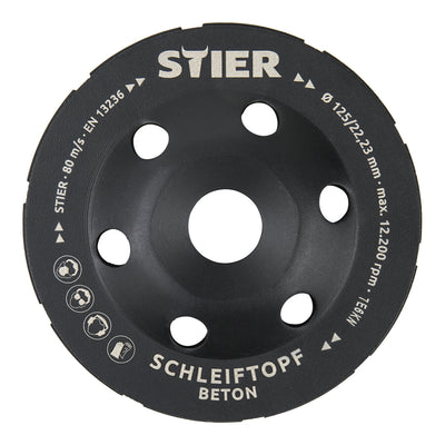 STIER diamond grinding cup grinding disc diamond grinder cup grinder