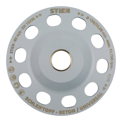 STIER Diamant-Schleiftopf Schleifteller Ø130mm Diamantschleifer Topfschleifer