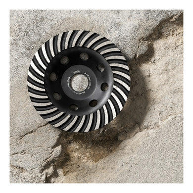 STIER diamond cup wheel 125 x 22.23 mm with turbo edge for concrete and natural stone
