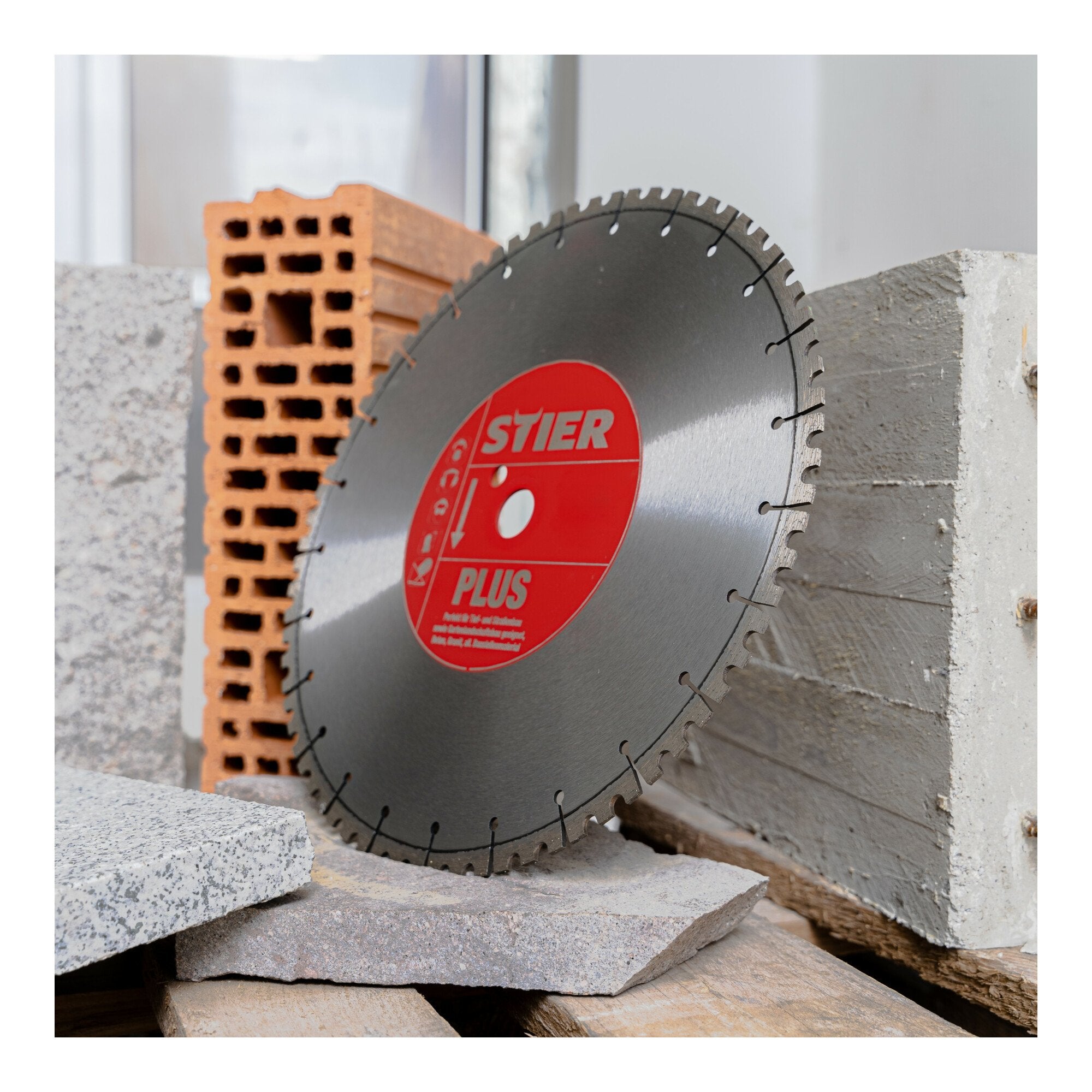 STIER diamond cutting disc Plus Ø350mm concrete granite stone bore 20 to 25.4mm