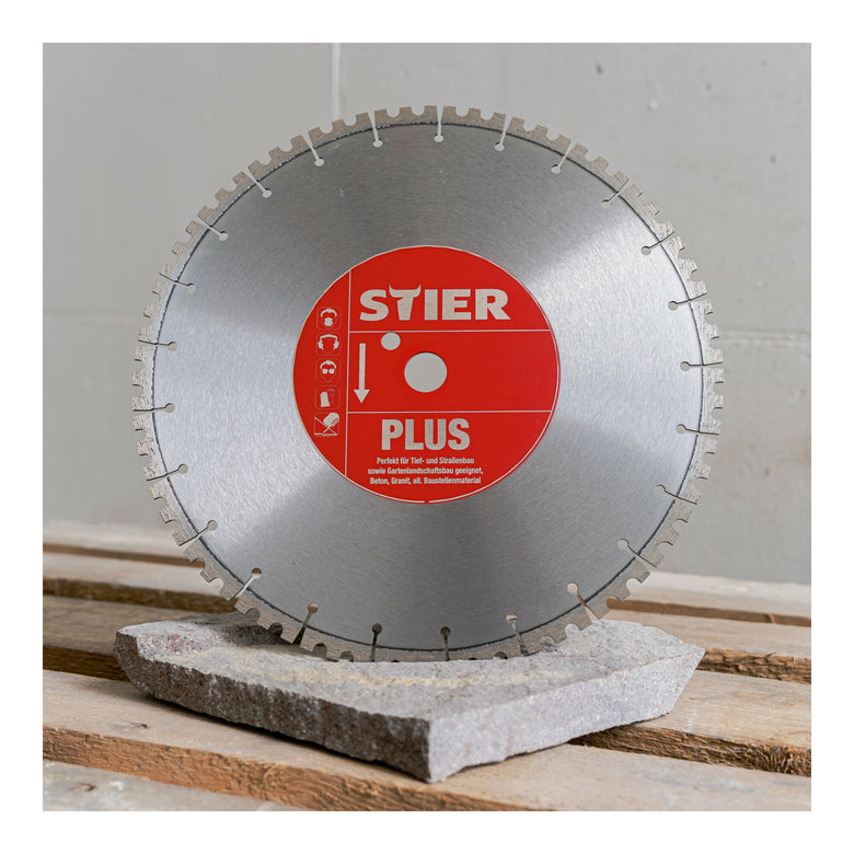 STIER diamond cutting disc Plus Ø350mm concrete granite stone bore 20 to 25.4mm