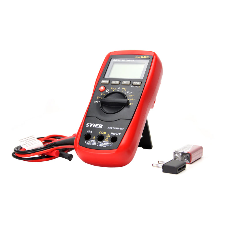 STIER Digital Multimeter 2 - 600V AC / 0.2 - 600V DC CATII 600V Capacitances