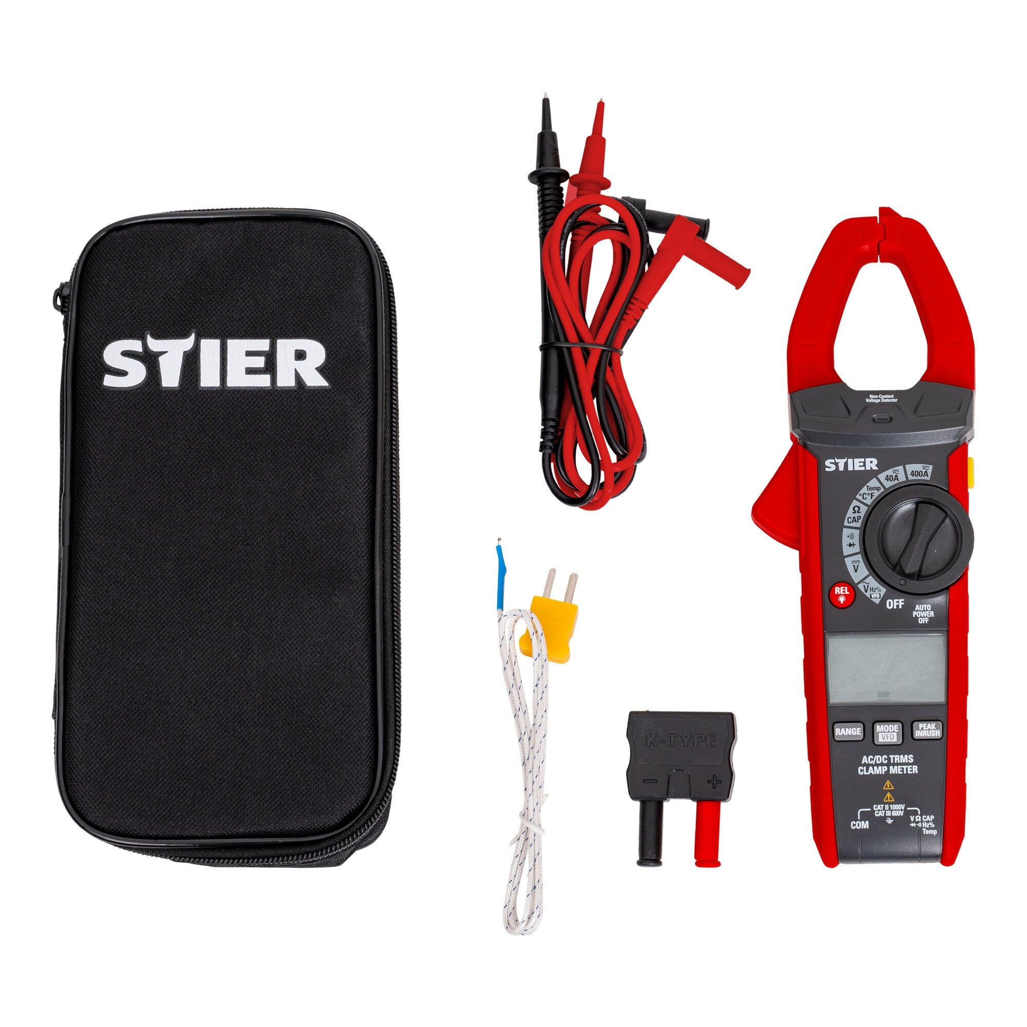 STIER Digital Current Clamp AC/DC 1000V 400A 40MΩ 100kHz high accuracy achieved