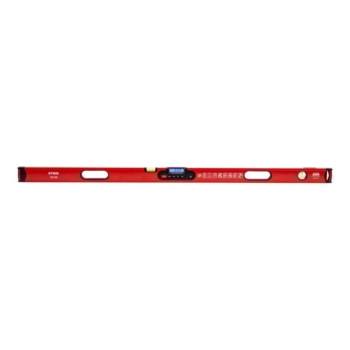 STIER Digitale Wasserwaage SDW-1200 LCD-Display ±0,2° HOLD-Funktion 120 cm