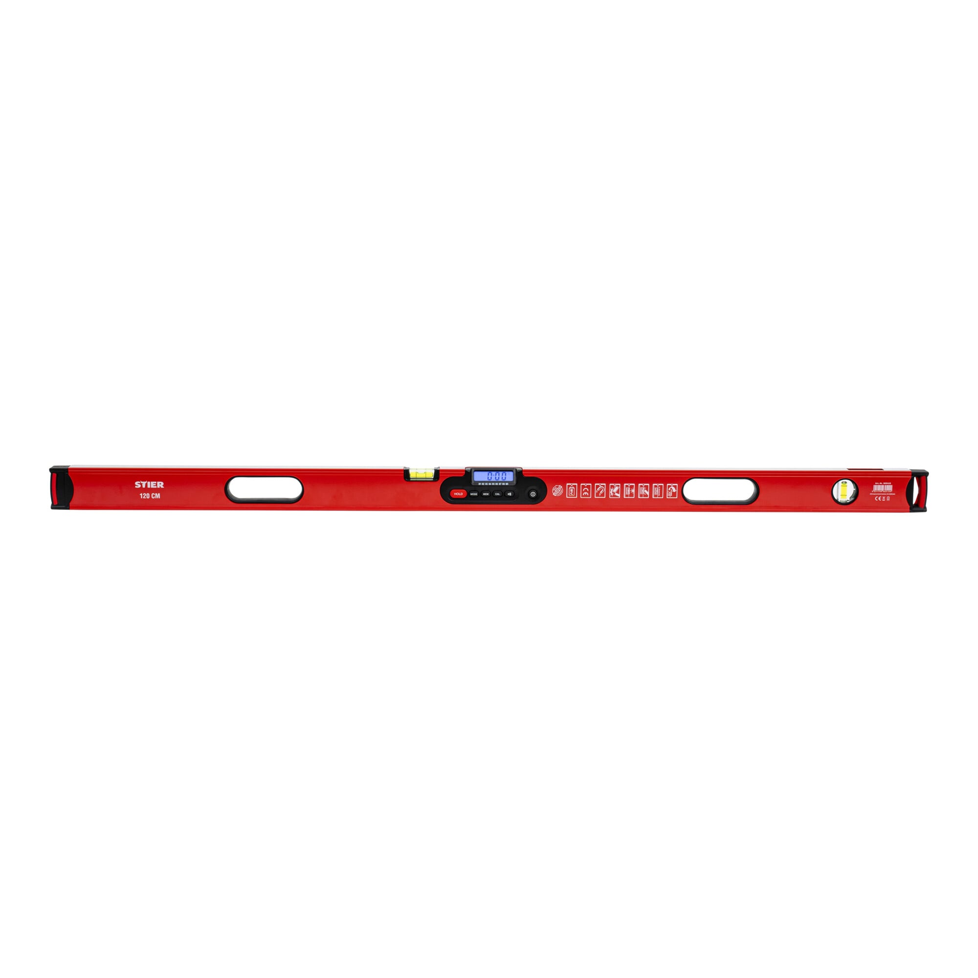 STIER Digital Spirit Level SDW-1200 LCD Display ±0.2° HOLD Function 120 cm