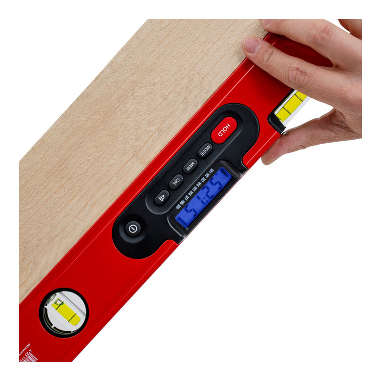 STIER Digitale Wasserwaage SDW-600 LCD-Display ±0,2° HOLD-Funktion 60 cm