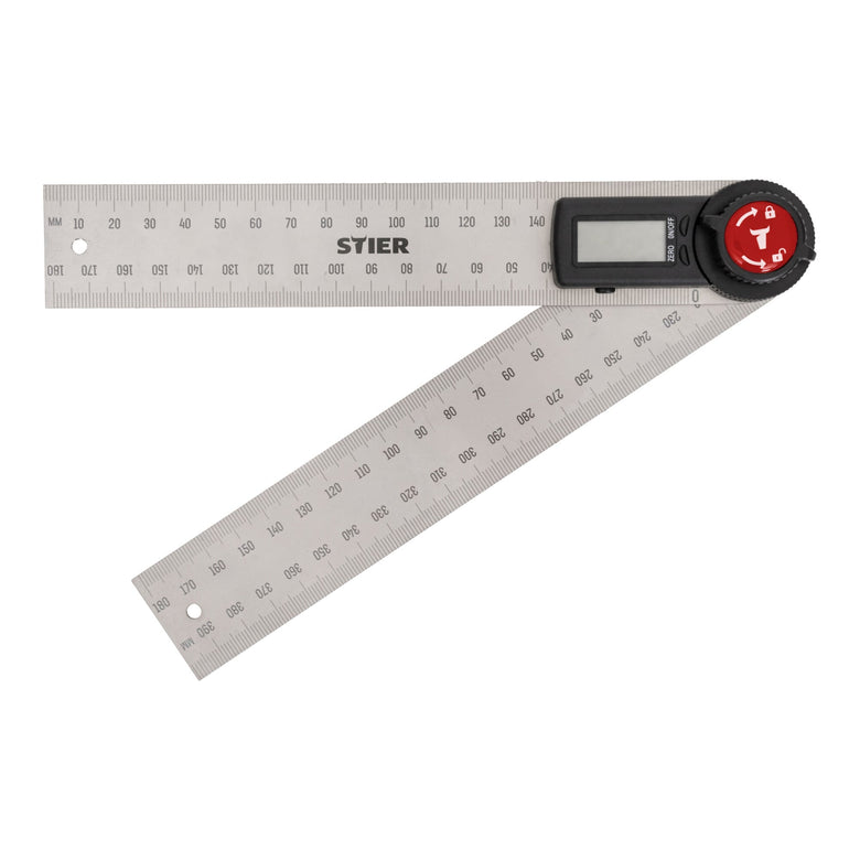 STIER Digitaler Winkelmesser SDW 200 Winkelschmiege mit Feststellfunkion