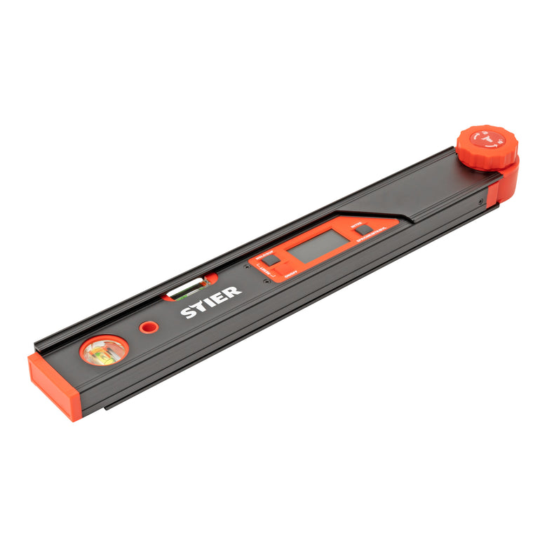 STIER Digitaler Winkelmesser SDW 450 LCD-Display ±0,1° Aluminium 450 mm