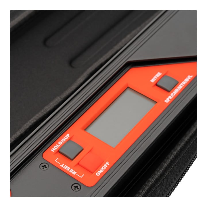 STIER Digitaler Winkelmesser SDW 450 LCD-Display ±0,1° Aluminium 450 mm
