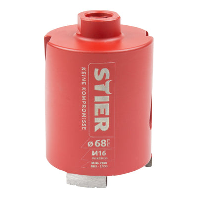 STIER Dosensenker Universal M16 68 mm bis 82 mm Dosenbohrer Bohrkrone