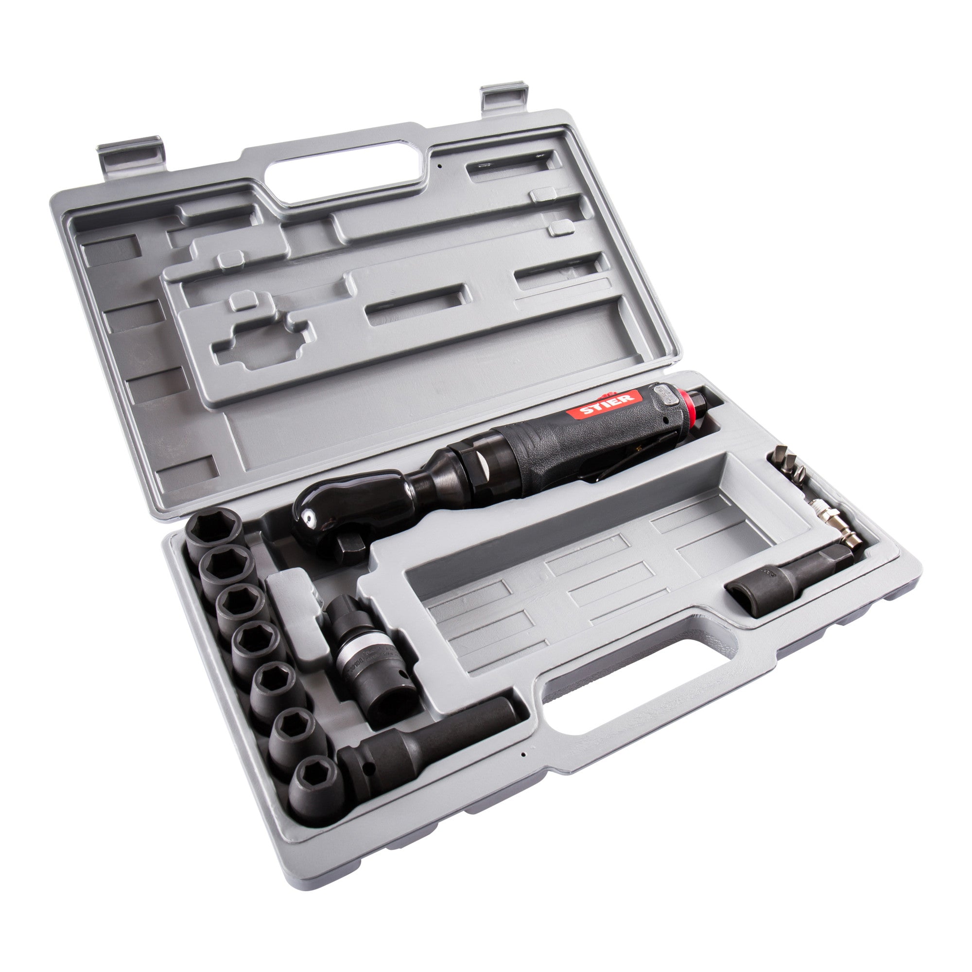 STIER ratchet screwdriver set 33-1 14-piece impact socket insert 3/8 inch