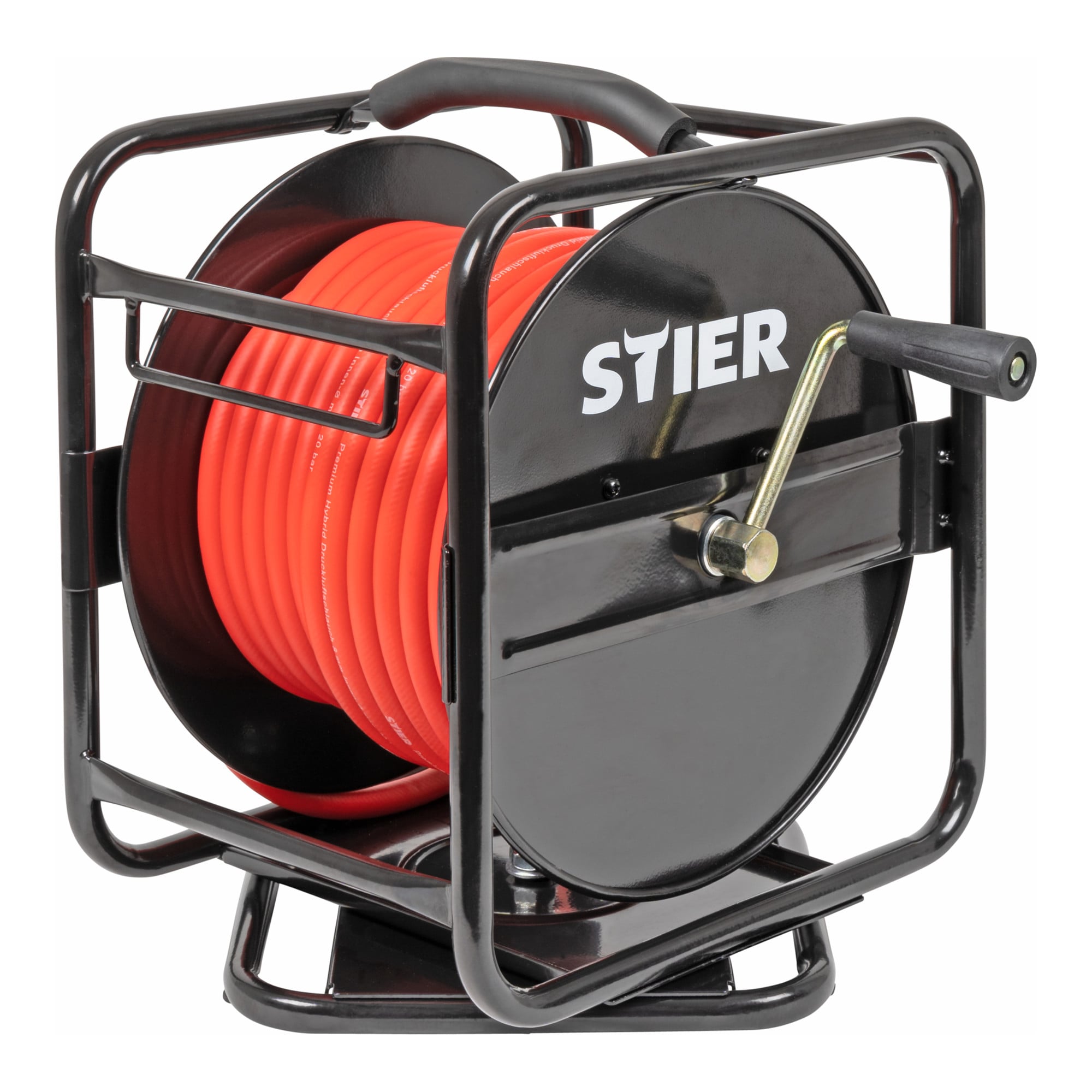 STIER Druckluft Schlauchtrommel inkl. Wandhalterung Druckluftschlauch SBT-30