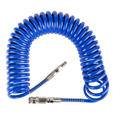 STIER compressed air set premium 3-piece tire pressure gauge spiral hose