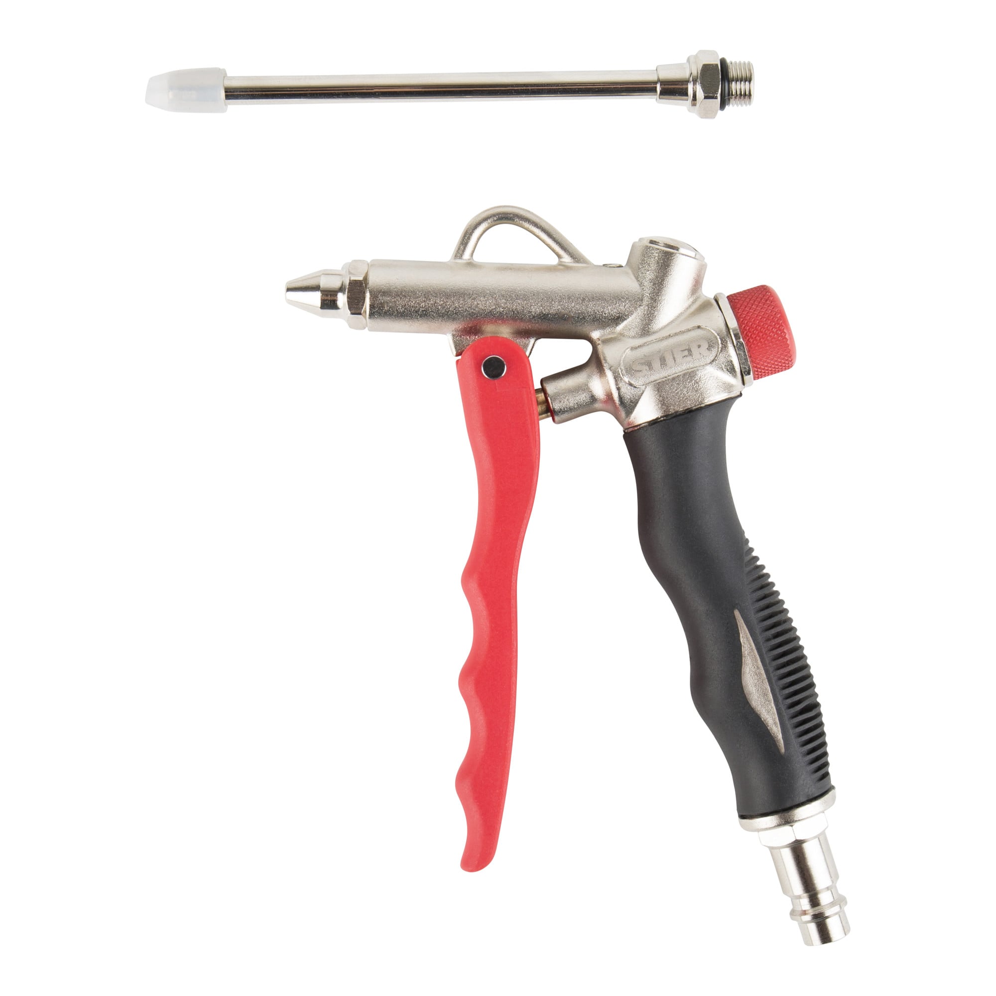 STIER Druckluft-Set Premium 3-teilig Reifenfüllmessgerät Spiralschlauch