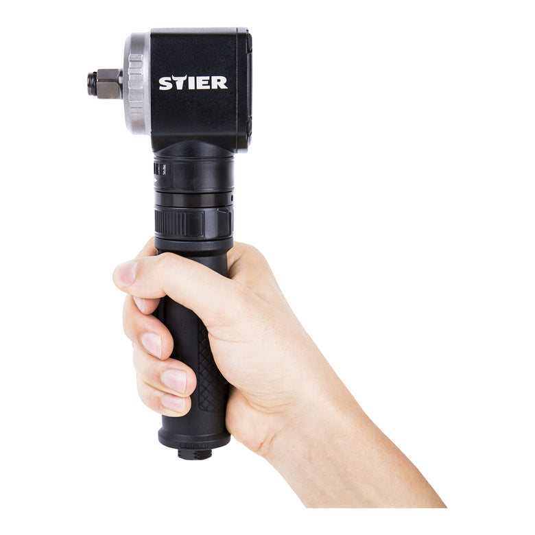 STIER Druckluft Winkel-Schlagschrauber 19-WSS Max. 325 Nm Extra kurz abgewinkelt