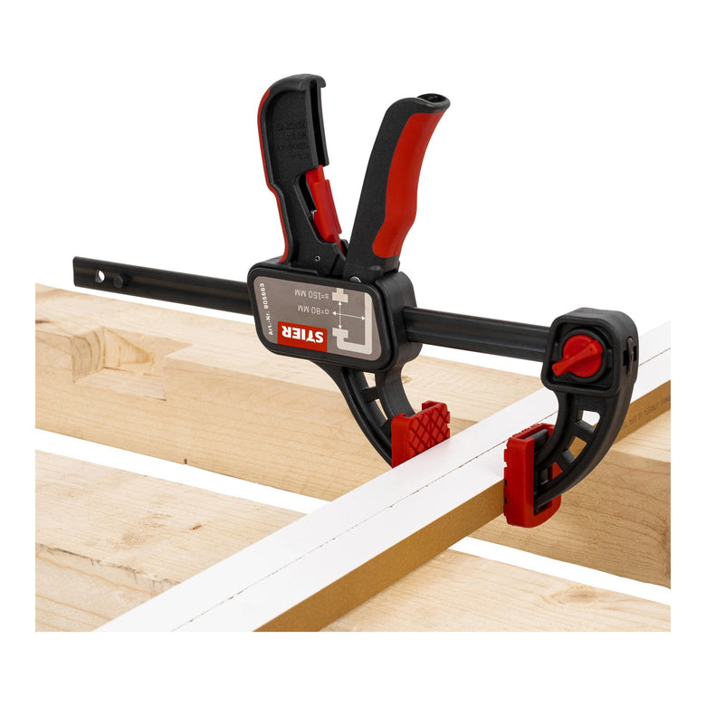 STIER Einhandzwinge 150 mm Spannweite 80 mm Ausladung zum Spannen und Spreizen