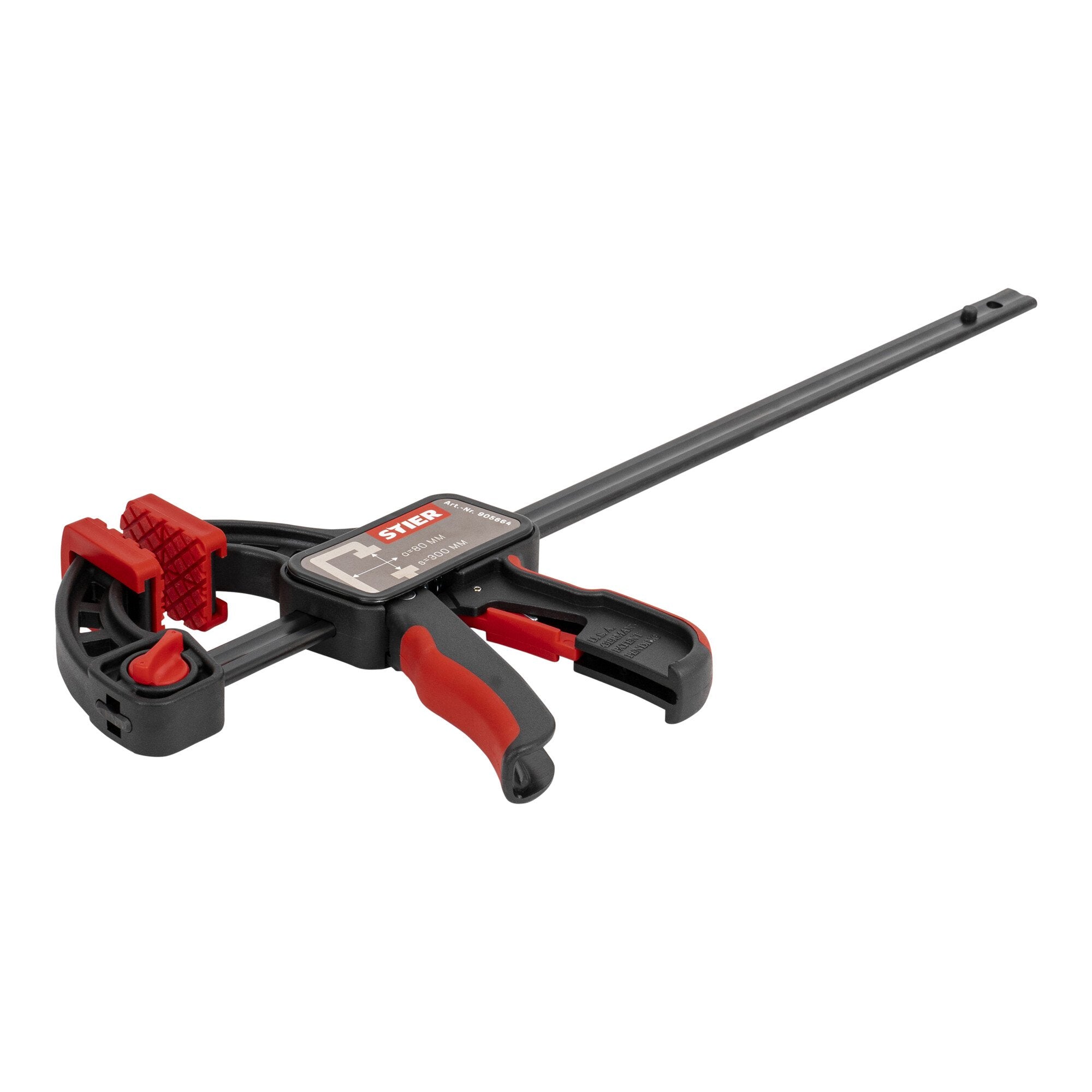STIER Einhandzwinge 300 mm Spannweite 80 mm Ausladung zum Spannen und Spreizen