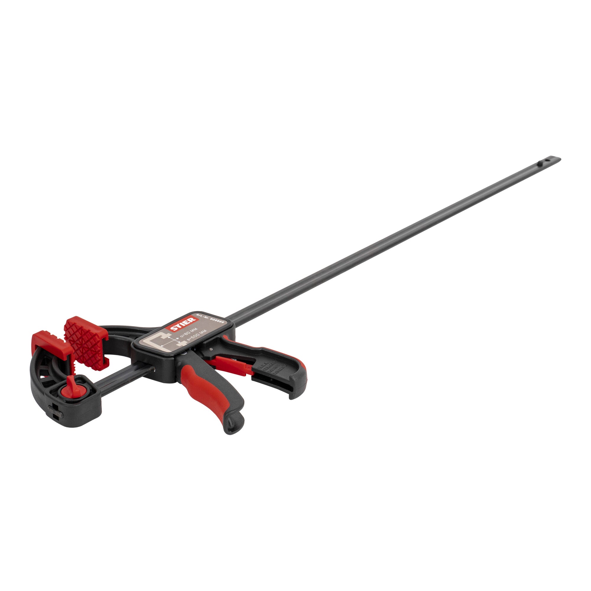 STIER Einhandzwinge 600 mm Spannweite 80 mm Ausladung zum Spannen und Spreizen