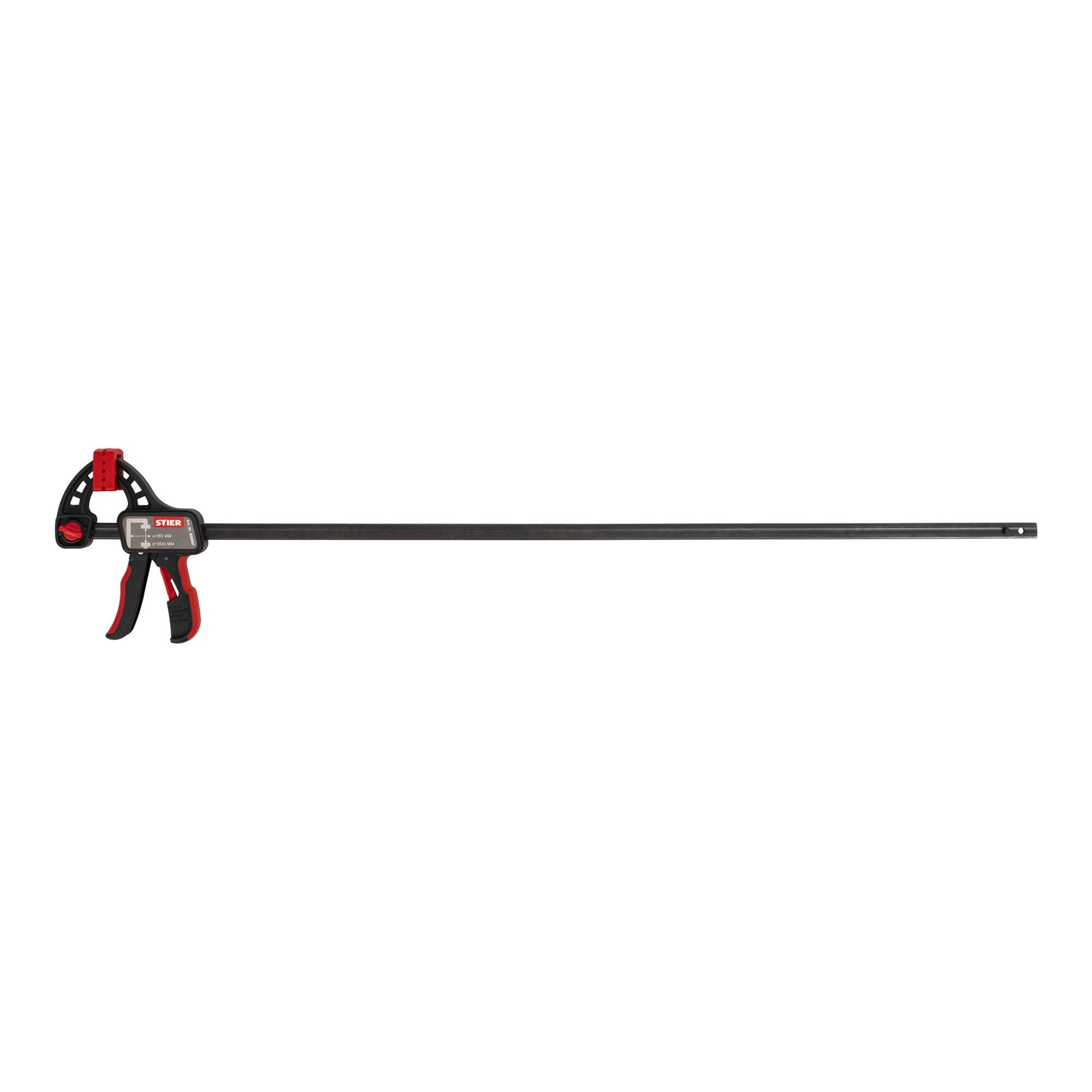 STIER Einhandzwinge 900 mm Spannweite 80 mm Ausladung zum Spannen und Spreizen
