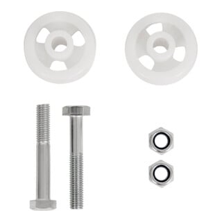 STIER inlet roller set for pallet trucks for improved driving characteristics immediately