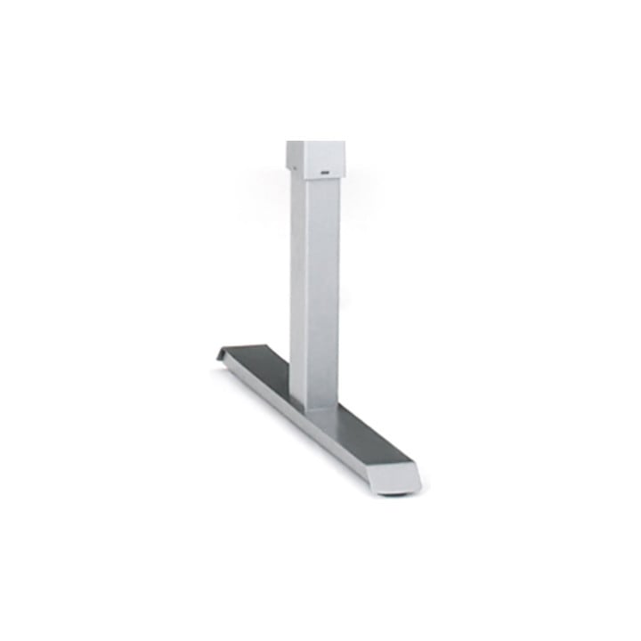 STIER Elektrisch höhenverstellbarer Schreibtisch 501-33, Tischgestell mit Tischplatte 100x80 cm, Weiß mel., Ergonomischer Steh-Sitz-Tisch stufenlos verstellbar 68-118 cm