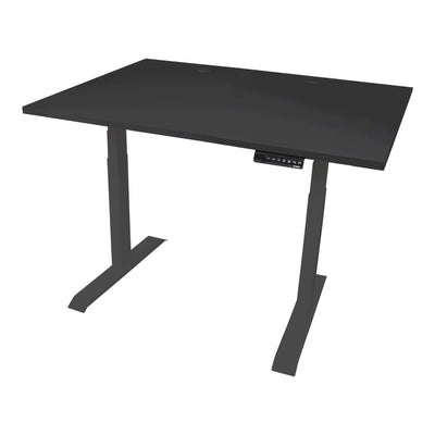 STIER Electrically height-adjustable desk TSR 120x80cm black/black