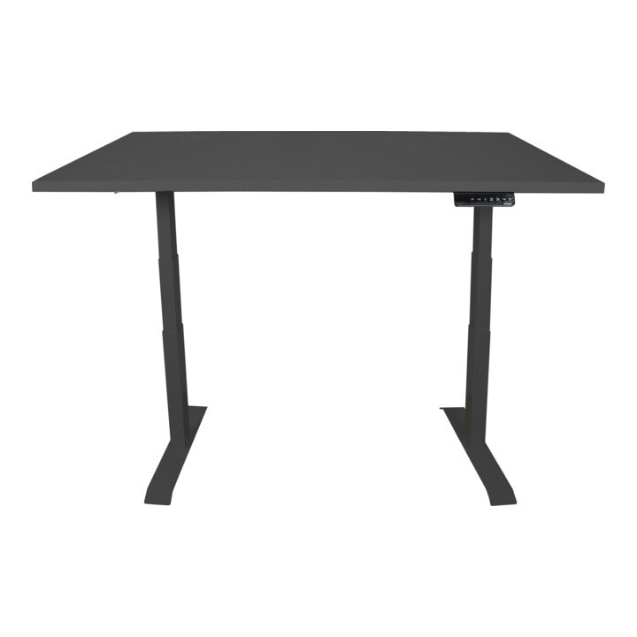 STIER Electrically height-adjustable desk TSR 140x80cm black/black