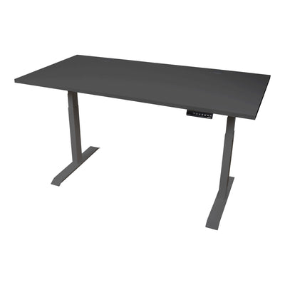 STIER Electrically height-adjustable desk TSR 160x80cm black/black