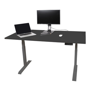 STIER Electrically height-adjustable desk TSR 160x80cm black/black