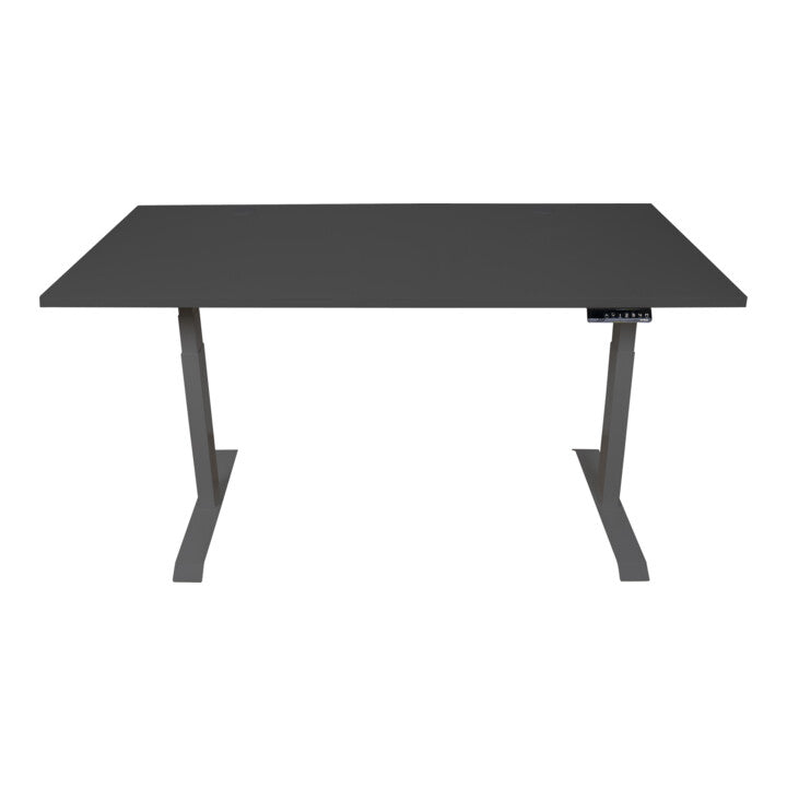 STIER Electrically height-adjustable desk TSR 160x80cm black/black