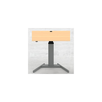 STIER Electrically height-adjustable standing table 501-19 100x80cm beech mel.
