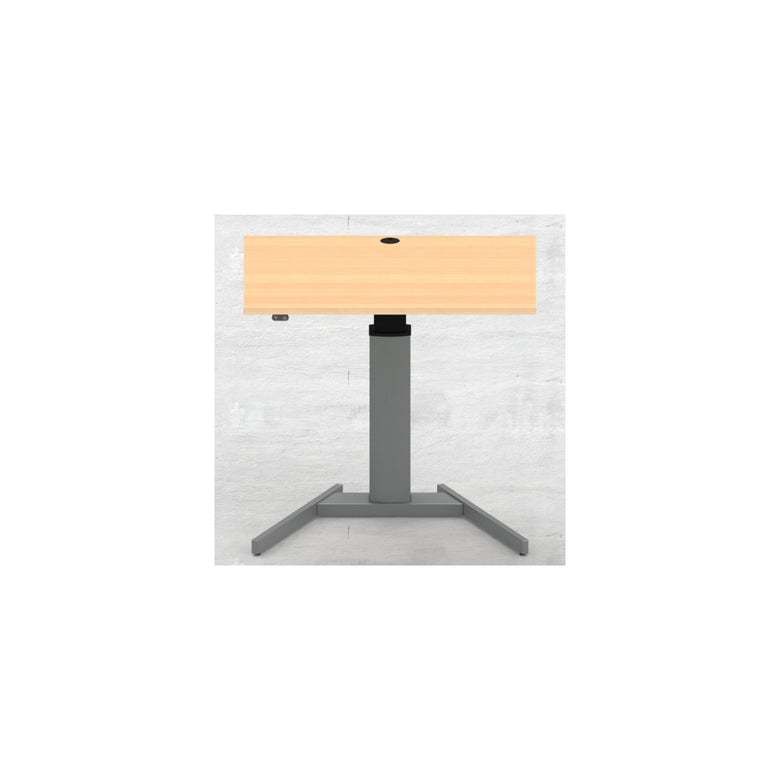 STIER Electrically height-adjustable standing table 501-19 100x80cm beech mel.