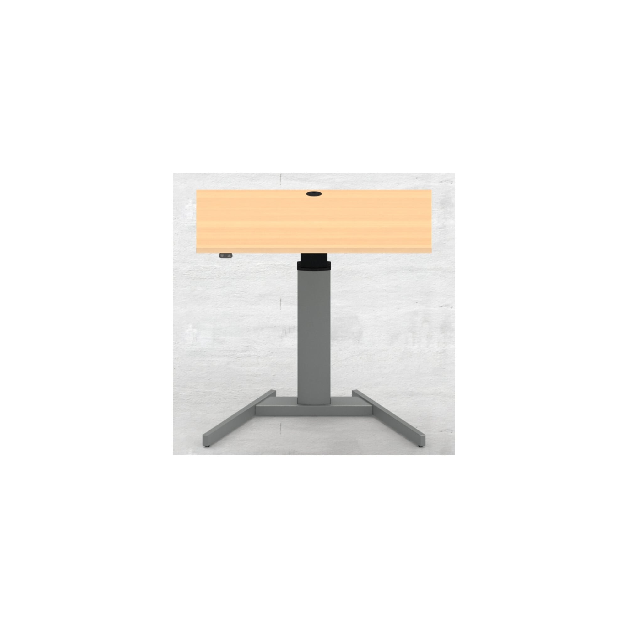 STIER Elektrisch höhenverstellbarer Steh-Tisch 501-19 100x80cm Buche mel.