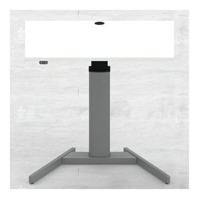 STIER Electrically height-adjustable standing table 501-19 100x80cm white mel.