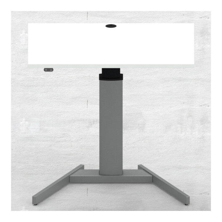 STIER Elektrisch höhenverstellbarer Steh-Tisch 501-19 100x80cm Weiß mel.