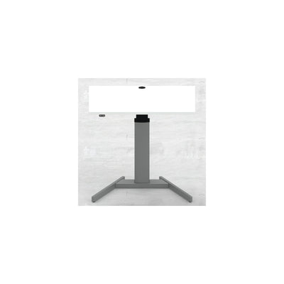 STIER Electrically height-adjustable standing table 501-19 100x80cm white mel.