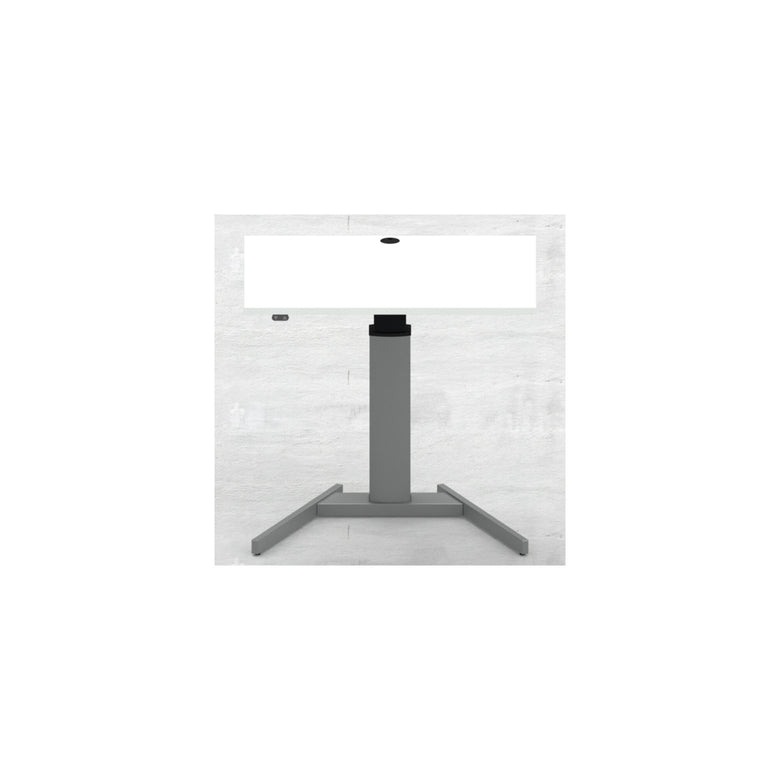 STIER Elektrisch höhenverstellbarer Steh-Tisch 501-19 100x80cm Weiß mel.