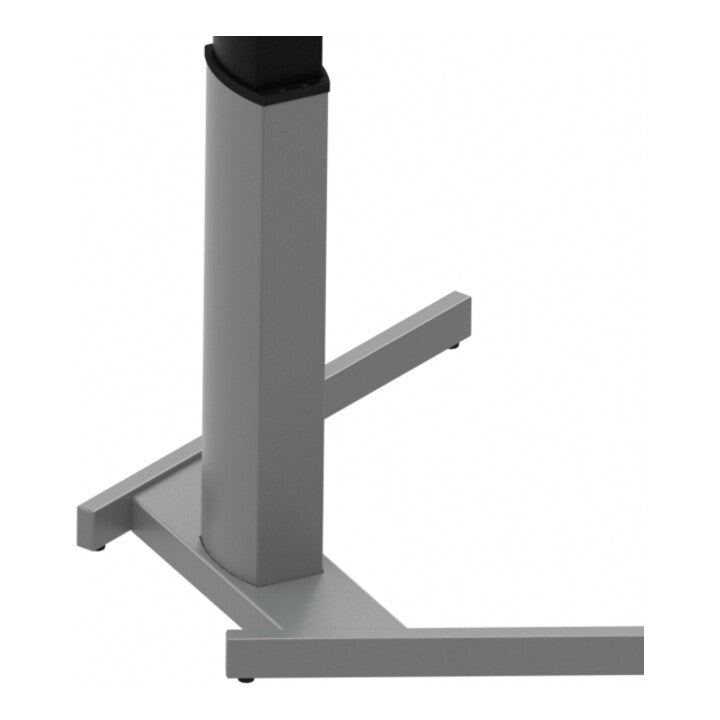 STIER Electrically height-adjustable standing table 501-19 100x80cm white mel.