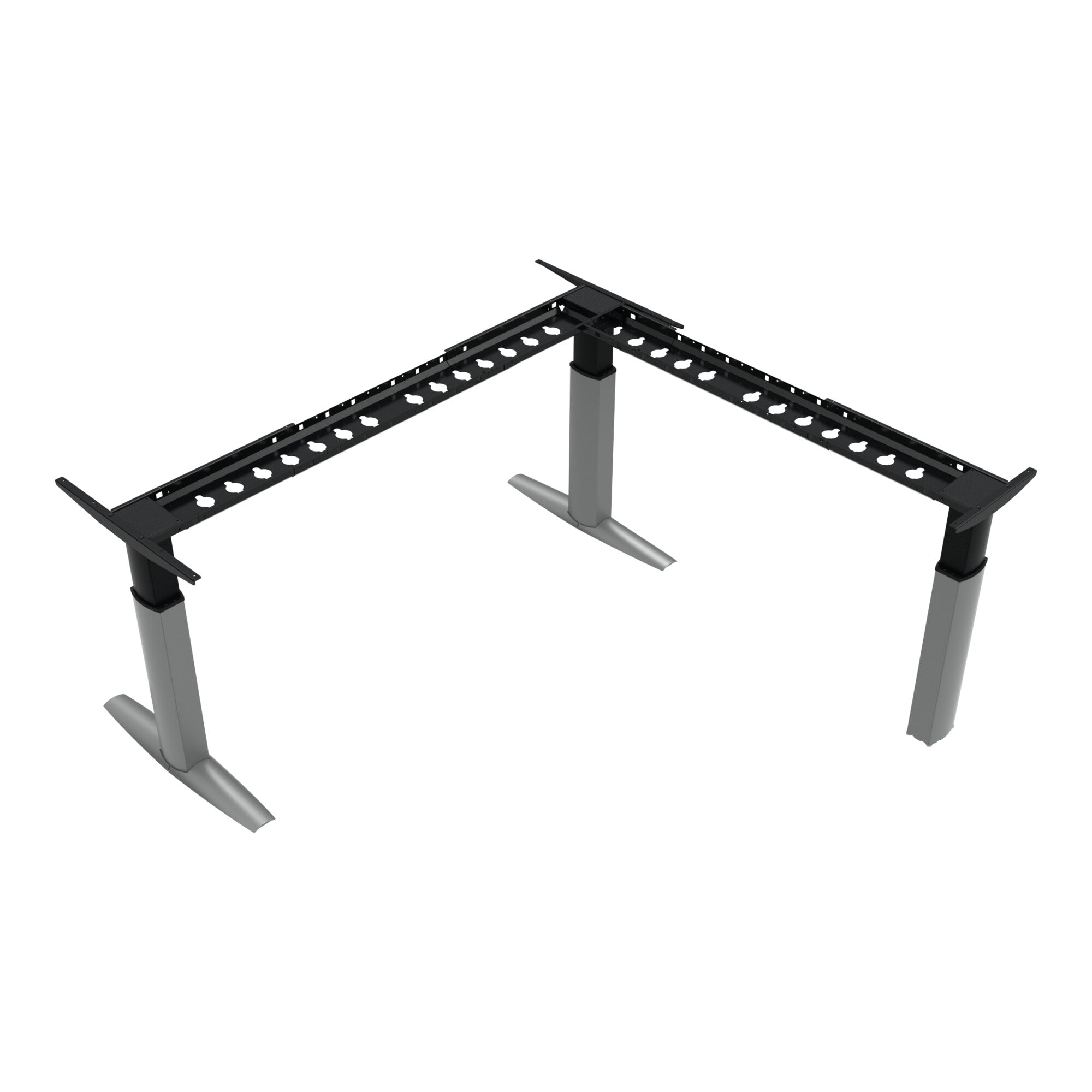 STIER Elektrisch höhenverstellbares Gestell für Eckschreibtisch 501-23 68-120cm
