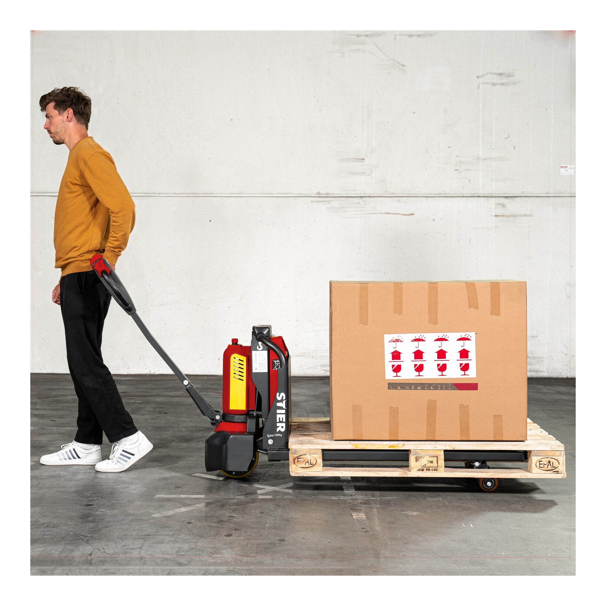 STIER Elektro-Hubwagen EZY-15, Tragkraft 1500 kg, Gabellänge 1150 mm