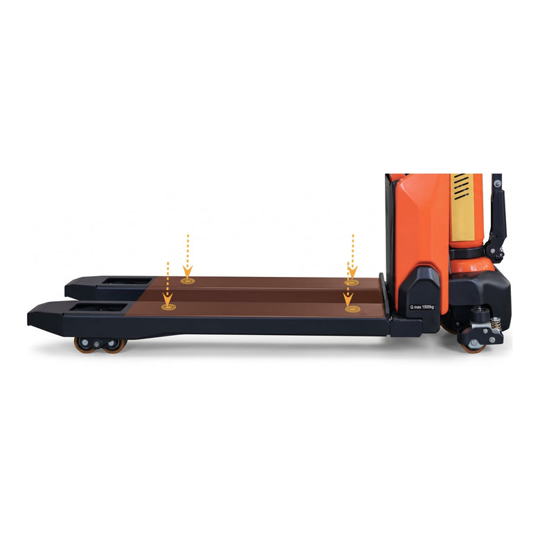 STIER Elektro-Hubwagen EZY-15 mit Waage Tragkraft 1500kg Gabellänge 1150mm