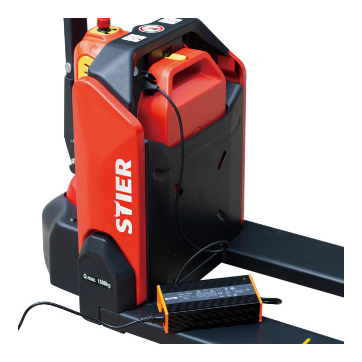 STIER Elektro-Hubwagen EZY-15, Tragkraft 1500 kg, Gabellänge 1150 mm