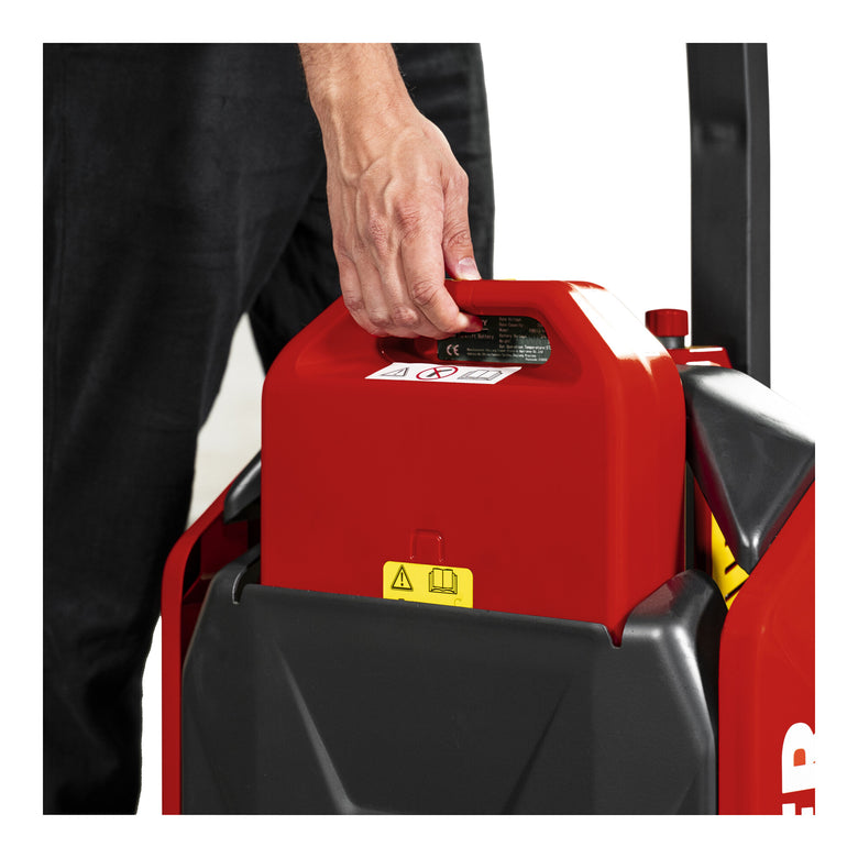 STIER electric pallet truck EZY-20 load capacity 2000 kg multifunctional display fork length