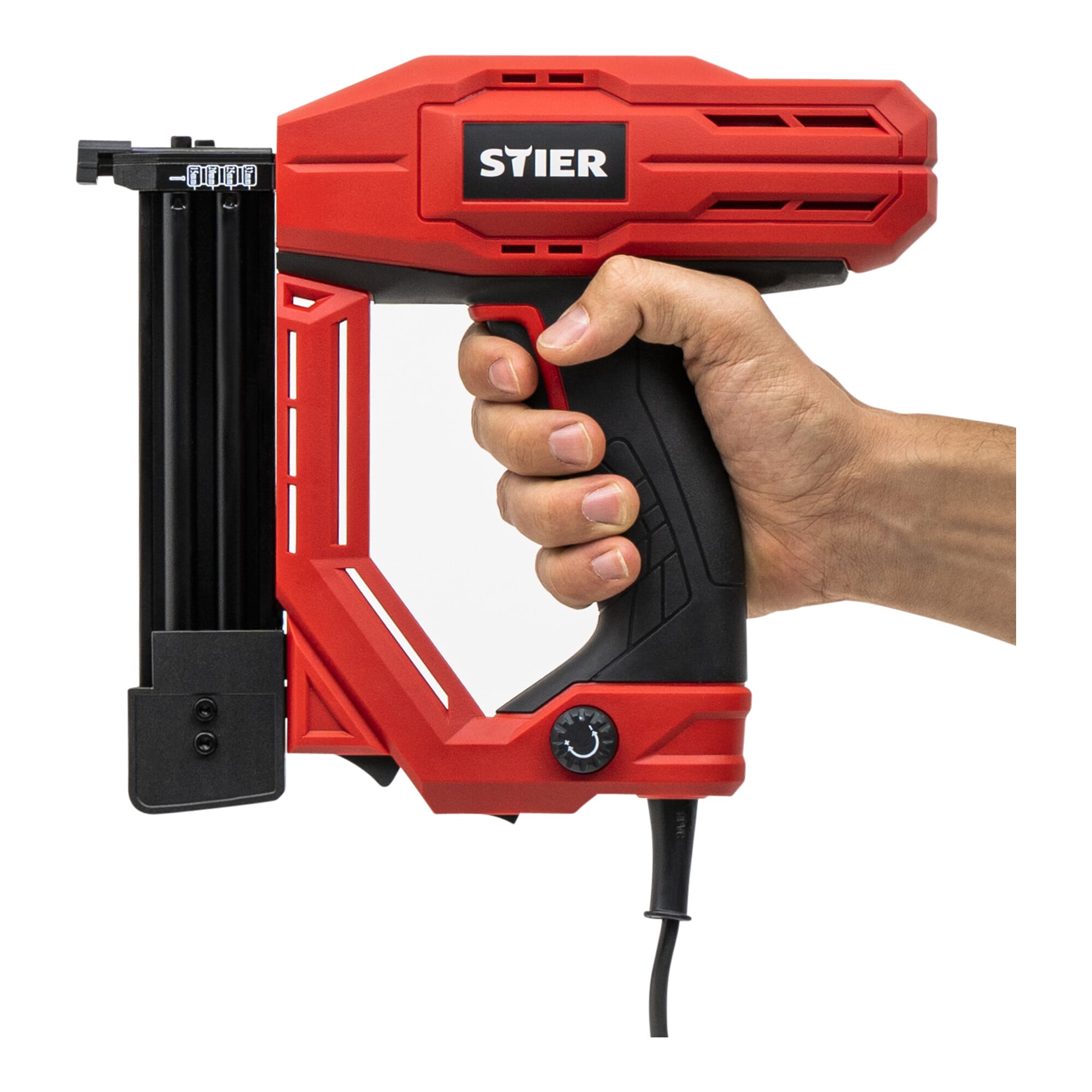 STIER electric combi tacker TK-18 230 V with 400 nails and staples nailer