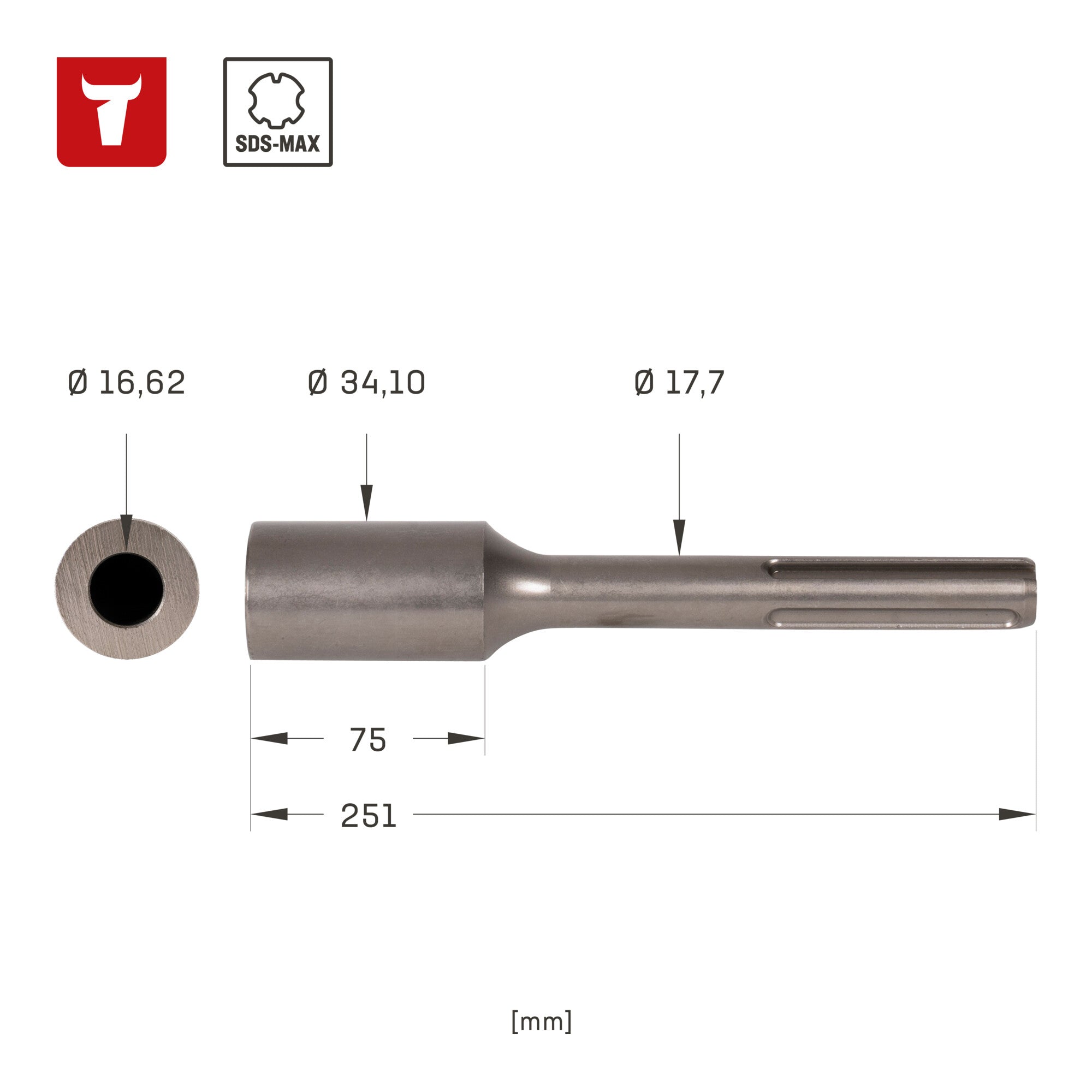 STIER ground nail driver 16.5 mm SDS-max