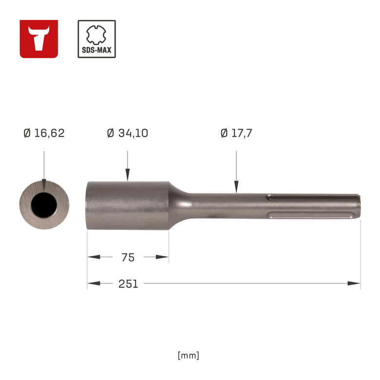 STIER ground nail driver 16.5 mm SDS-max