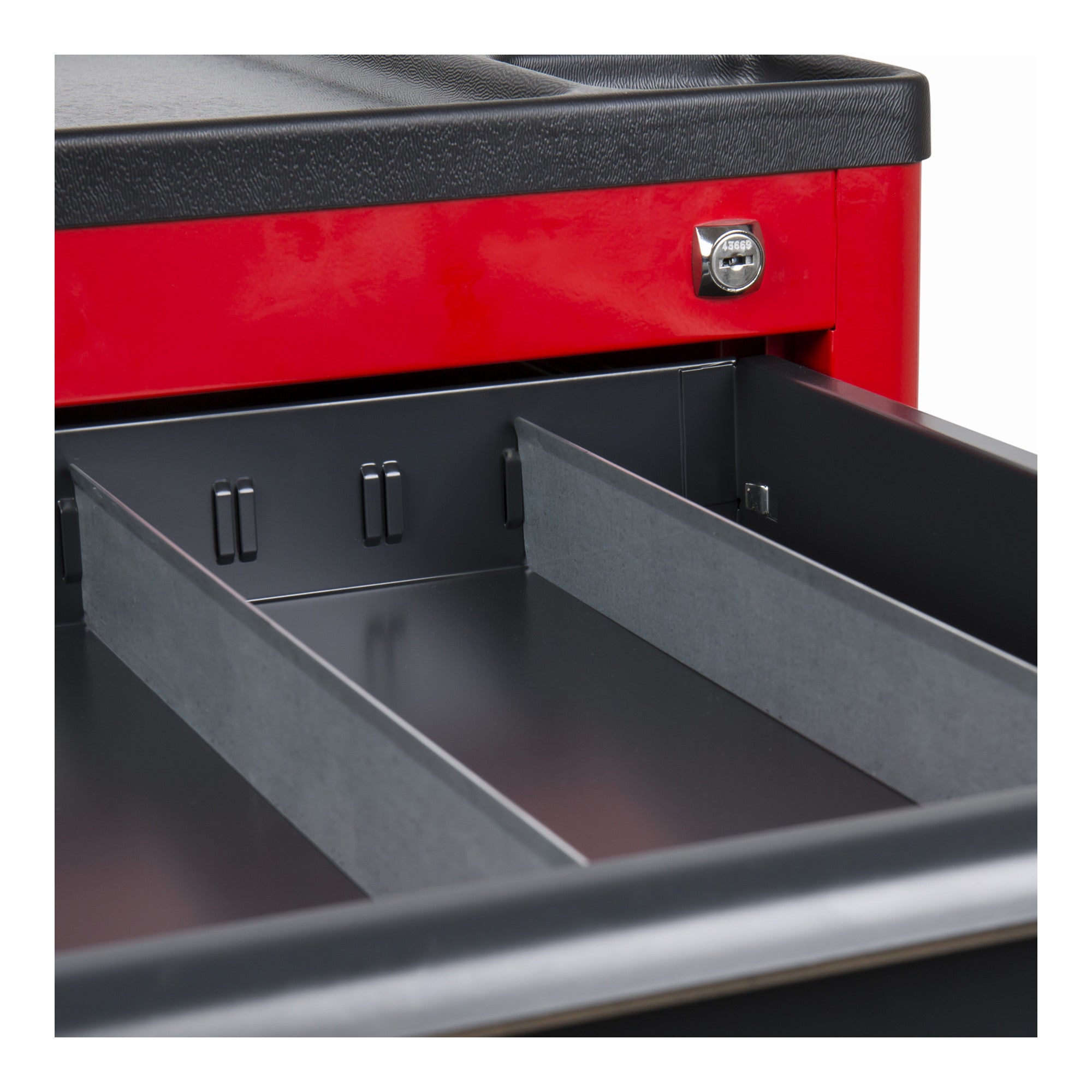 STIER compartment divider for STIER workshop trolley 40 x 5 cm sheet metal accessories non-slip