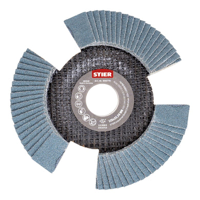 STIER Fächerschleifscheibe View Line 125 x 22,23 K80 für handelsübliche