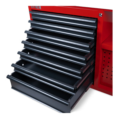 STIER Fahrbare Werkbank Open Space, 11 Schubladen
