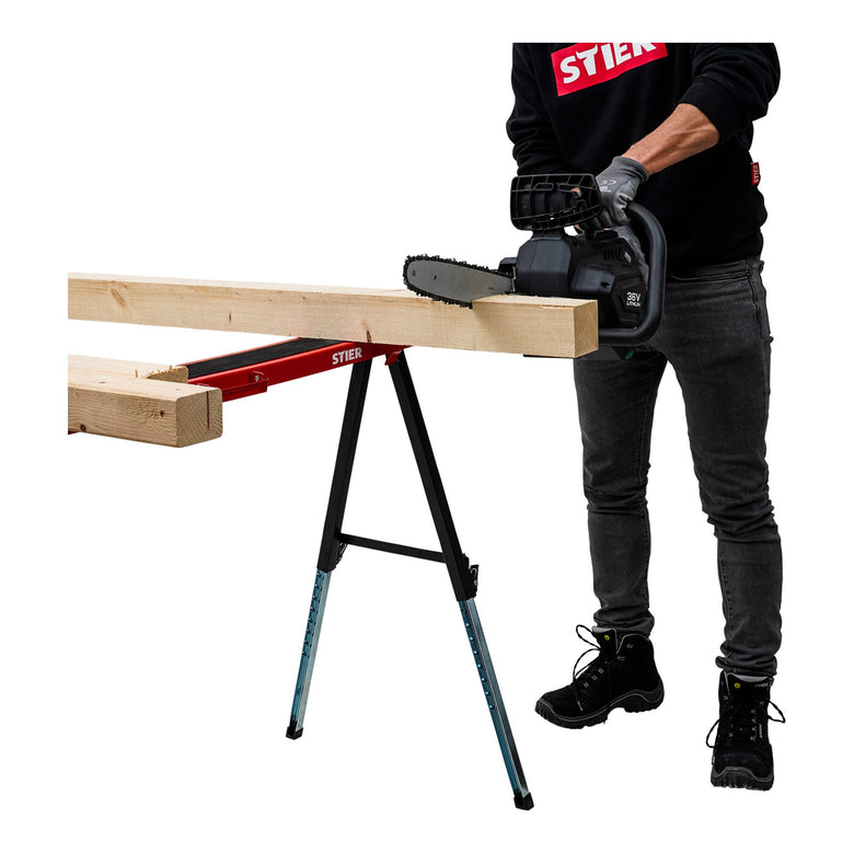STIER Falt-Arbeitsbock Sägebock höhenverstellbar